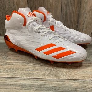 Adidas Football Cleats White/Orange